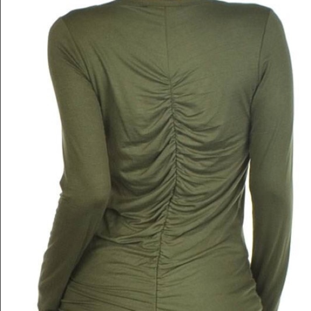 Long Sleeve Ruched Top